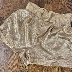Shimmering Gold Shorts